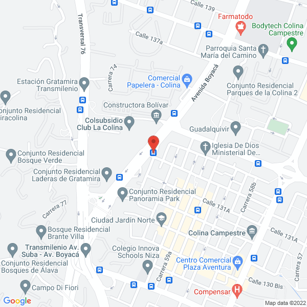 Mapa de Asesorías En Seguros Y Riesgos Ltda.