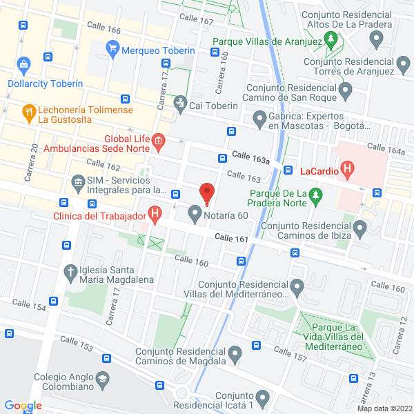 Mapa de Aquapozos S.A.