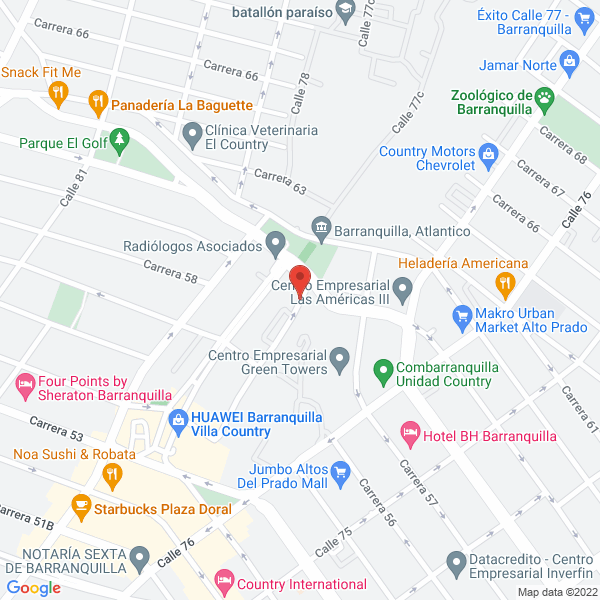 Map of Logistica E Inversiones Mc S.A.S.
