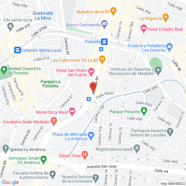 Mapa de Arreandamios