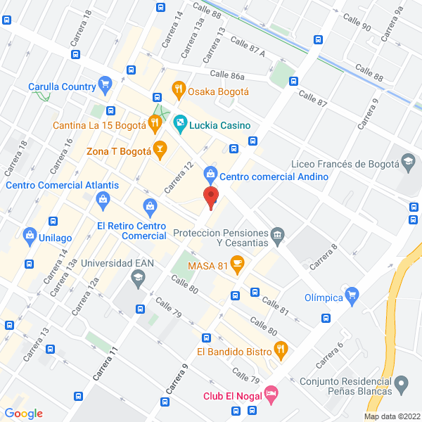 Mapa de Aya Multiprime Consulting Services S.A.S