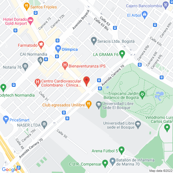 Mapa de B & C Ingeniería Eléctrica Ltda