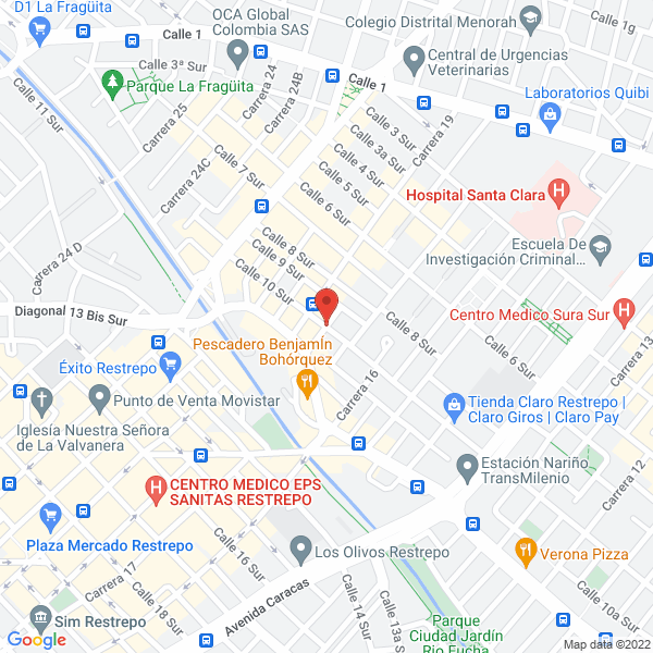 Mapa de V.H.H. Comunicaciones S.A.S