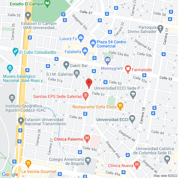 Mapa de Bace Detectores