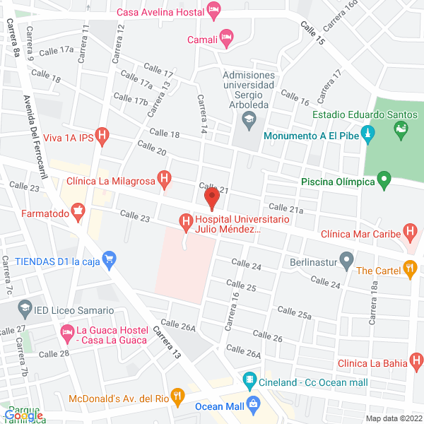 Map of Baena Vergara Bertha Beatriz