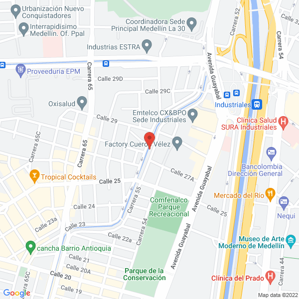 Mapa de Banquetes Y Eventos Mandic