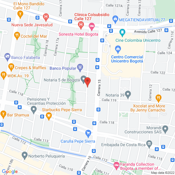 Mapa de Barrera Molina Abogados S.A.