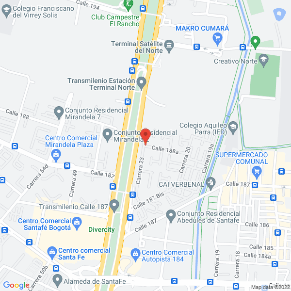 Mapa de As Limpieza Ltda.
