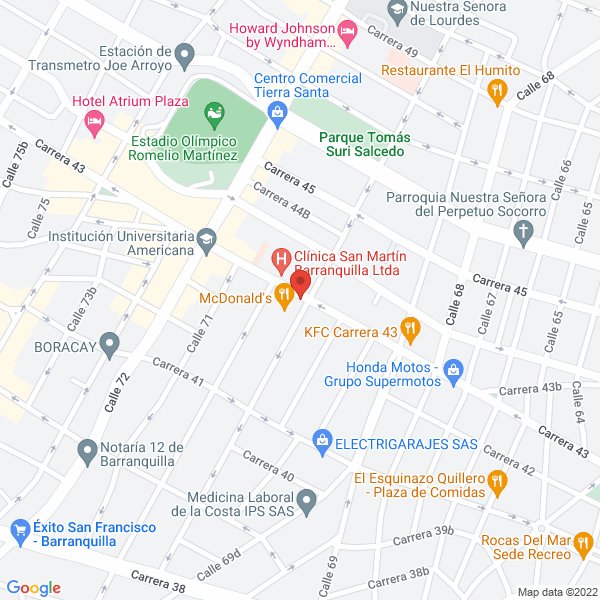 Map of Pollos Kizzy