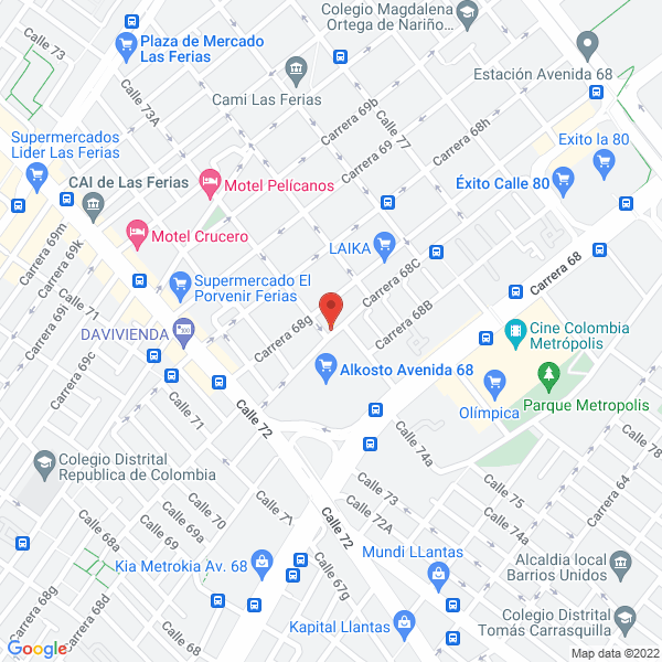 Mapa de Asadero Llanerada 68
