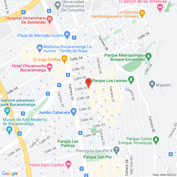 Map of Aserrio El Palenque