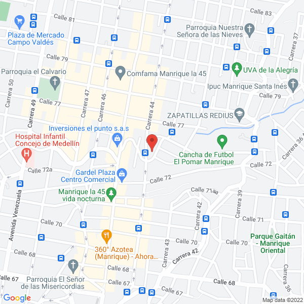 Mapa de Asociación De Apicultores De Betania Asoapibe