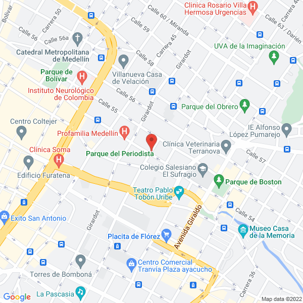 Mapa de Asociación Fractal Teatro De Medellín