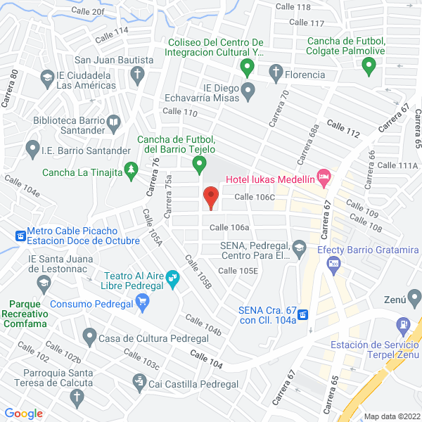 Mapa de Asociación Unidos Por La Infancia