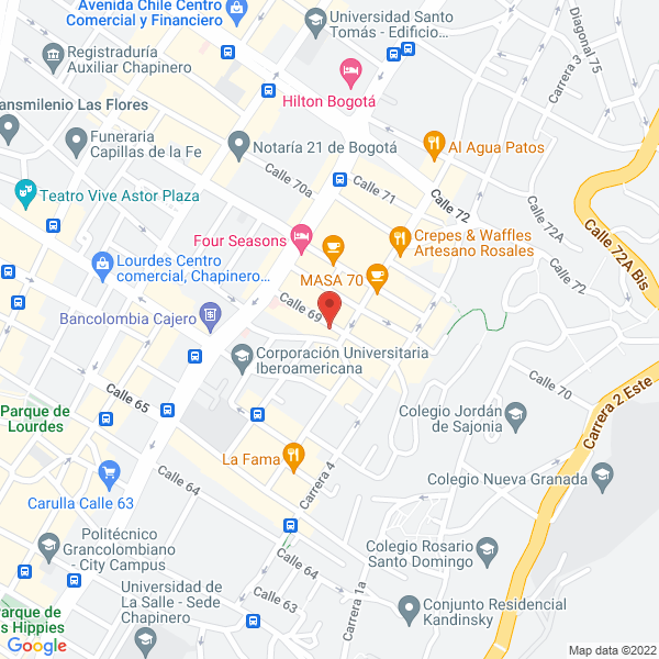Mapa de Asociación Colombiana De Industrias Plásticas