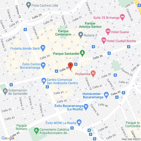 Map of Asociación De Mineros Y Joyeros De Vetas