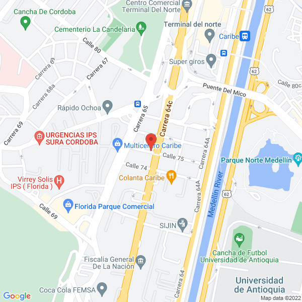 Mapa de Bodguera Ibercafé