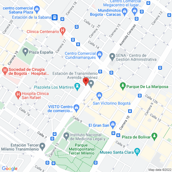 Mapa de Bolsas De Semillero Polisombras