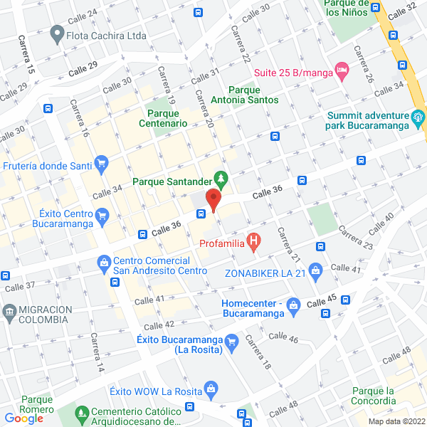 Map of Arturo Mantilla Gomez