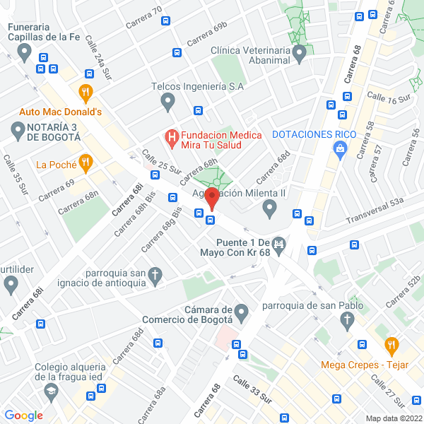 Mapa de Asadero Aqui Es