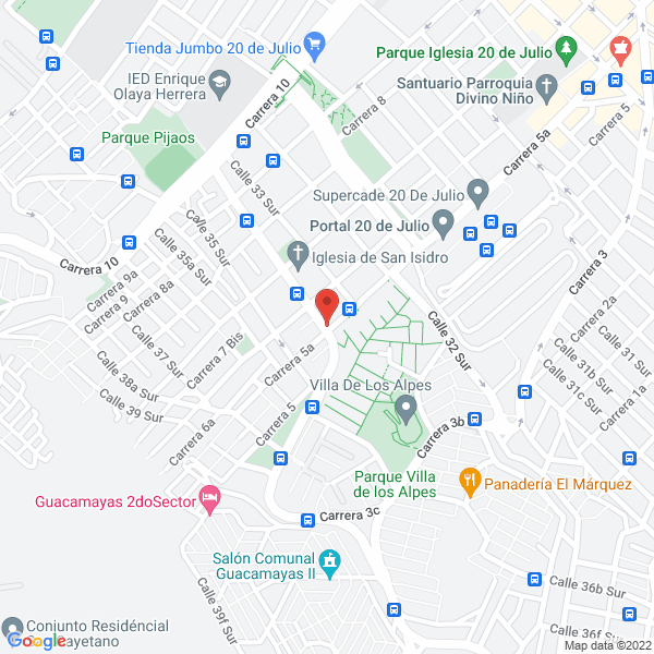 Mapa de Asadero El Galpon Rojo