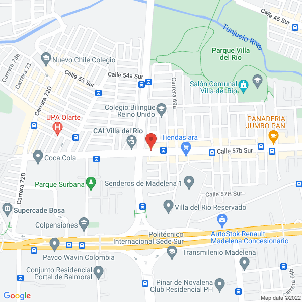 Mapa de Asadero La Villa Del Pollo