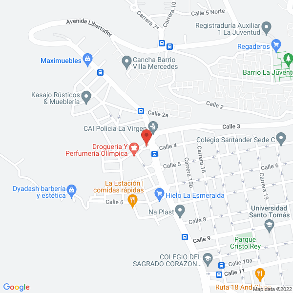 Map of Asadero Restaurante Cresp