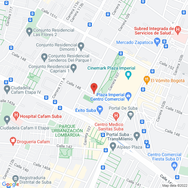 Mapa de Aseinfo IT Support Systems S.A.S.