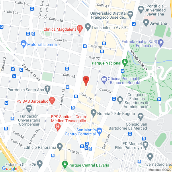 Mapa de Aseisa S.A.S.