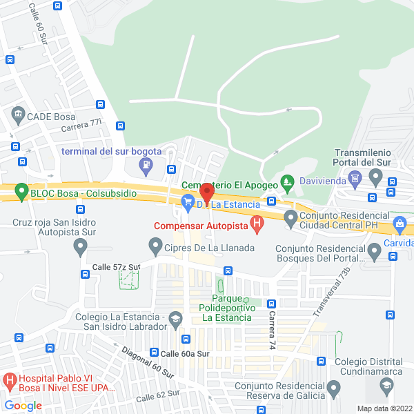 Mapa de Auditorio Sillas S.A.S.