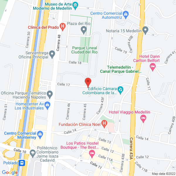 Mapa de Autopalacio S.A.