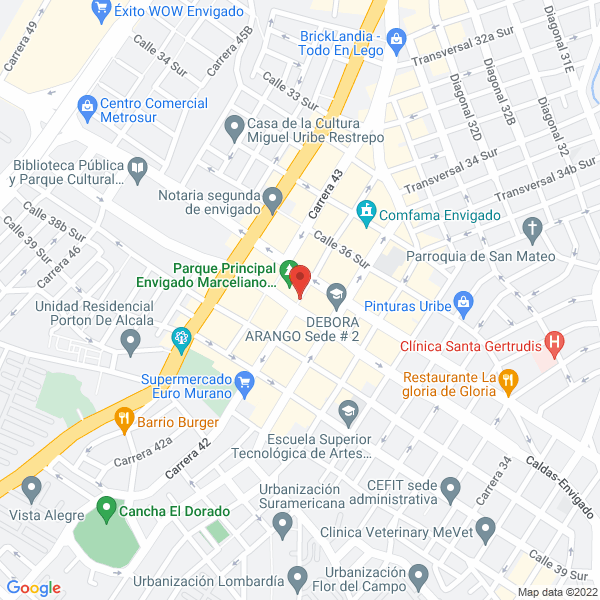 Mapa de Bar Las Nubes