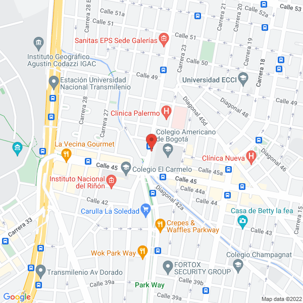 Mapa de Bar Restaurante Casa Mandarín