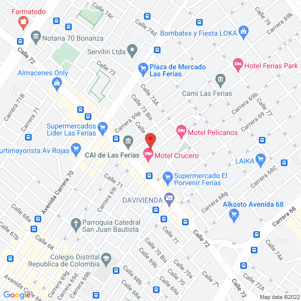 Mapa de Bar Rockola La 69