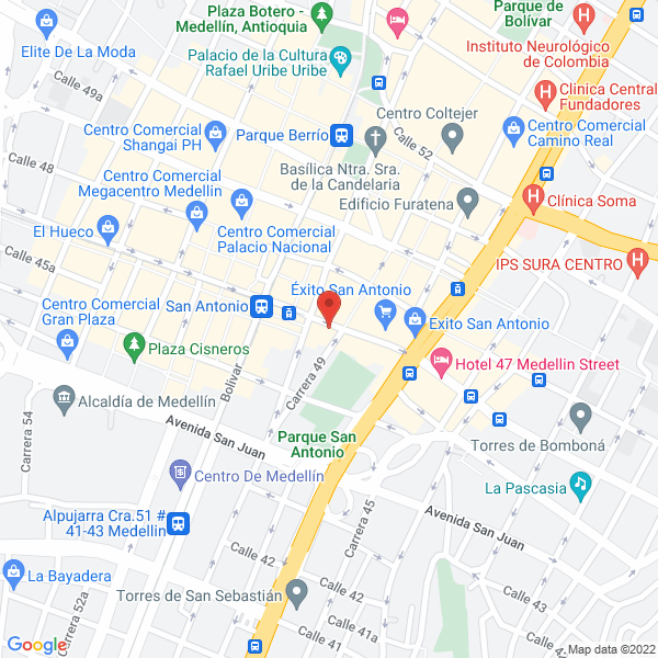 Mapa de Autochapas Y Polarizados Itagui