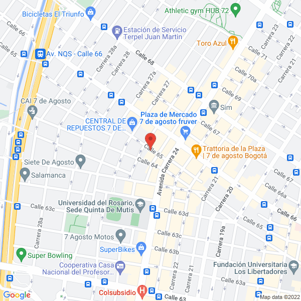 Mapa de Automotora Chevrolet G.M. S.A.S.