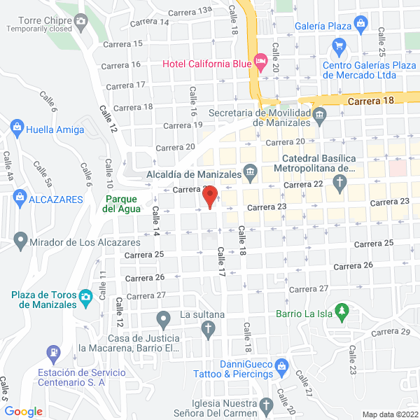 Map of Autos Manizales