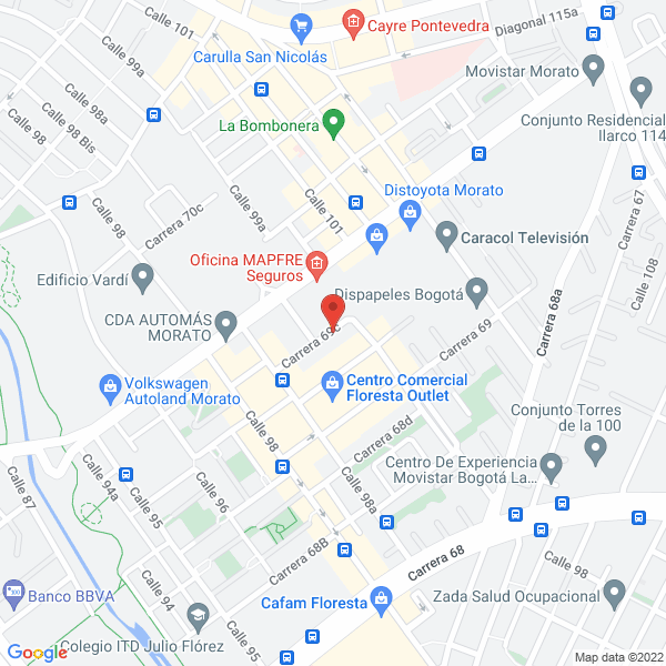 Mapa de Autosueco Ltda.