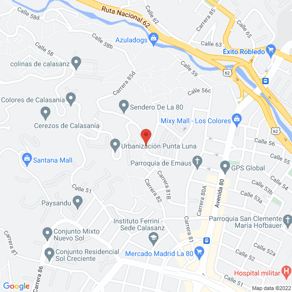 Mapa de Avalúos Agudelo Vasquez Y Cía Ltda