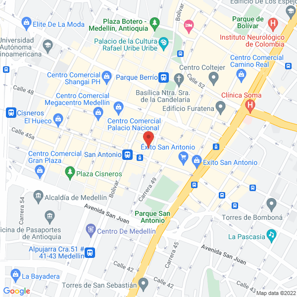 Mapa de Avancemos Antioquia