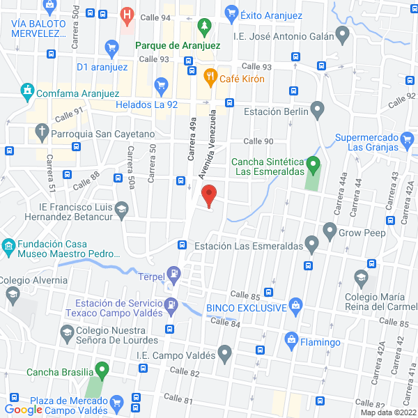 Mapa de Blanqueador Gladys Blanquea