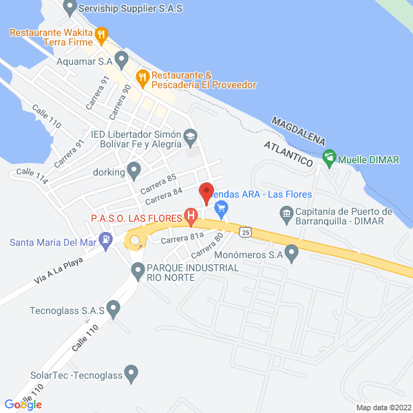 Map of Blincaribe International Colombia