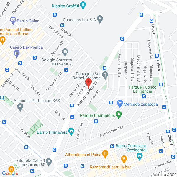 Mapa de Blue Red Soluciones Integrales S.A.S.