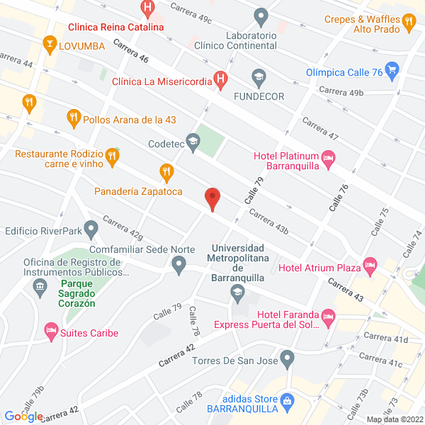 Map of Bocaditos & Panecitos
