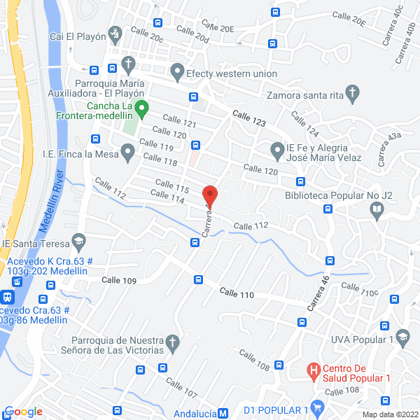 Mapa de Brisas Del Sur Oeste