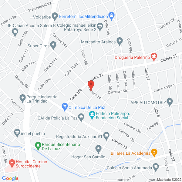 Map of Brito Materiales