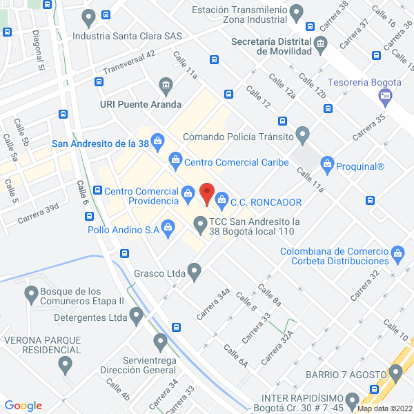 Mapa de Broaster Tampa