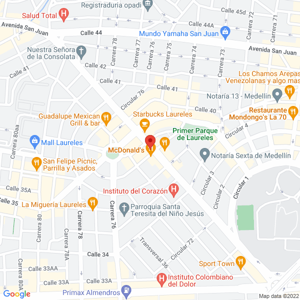 Mapa de Brochetas Al Carbén