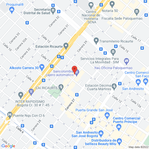 Mapa de Broker Technology S.A.S.