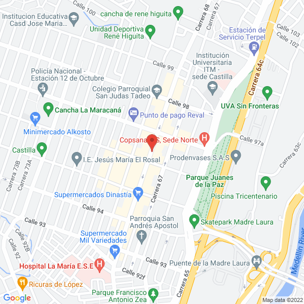 Mapa de Brosty Castilla